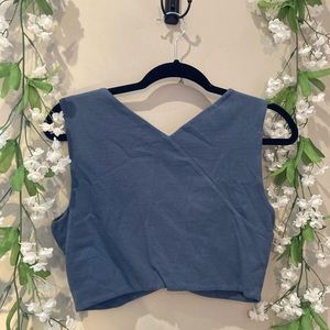 3/$15 Kate Spade Blue Cropped Tank S